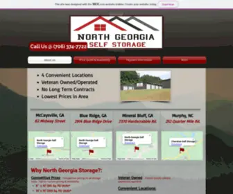 Northgeorgiaselfstorage.com(Self Storage Units in North Georgia) Screenshot