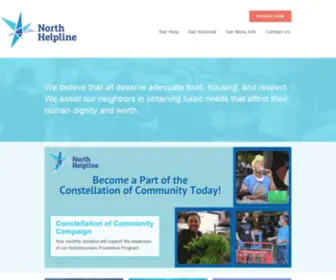 Northhelpline.org(Emergency Services & Food Bank) Screenshot