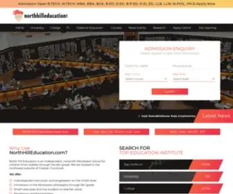 Northhilleducation.com(Top Education Portal in India) Screenshot