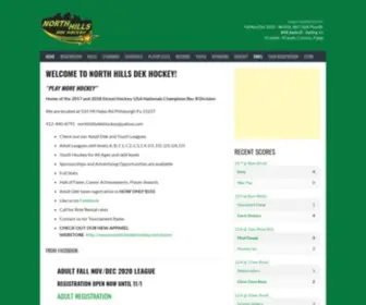 Northhillsdekhockey.com(North Hills Dek Hockey) Screenshot