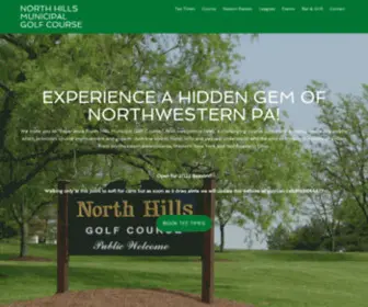 Northhillsgolf.com(North Hills Municipal Golf Course) Screenshot