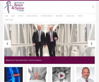 NorthJerseybrainspine.com(North Jersey Brain & Spine Center) Screenshot