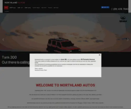 Northlandautos.co.nz(Northland Autos) Screenshot