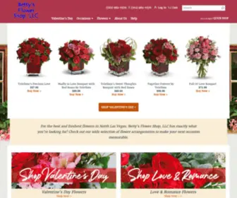 Northlasvegasflowershop.com(Flower Delivery by Betty's Flower Shop) Screenshot