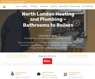 Northlondonheatingandplumbing.co.uk(Boilers to Bathrooms) Screenshot