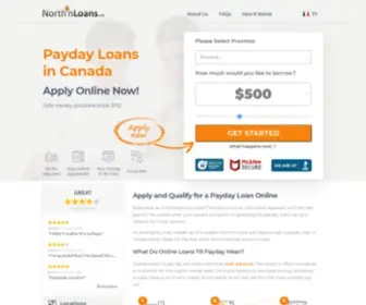 Northnloans.ca(Online Payday Loans Canada) Screenshot