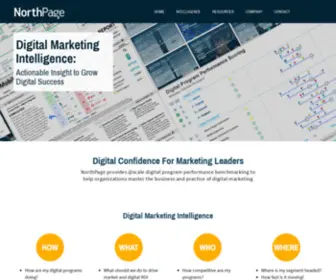 Northpage.com(Digital Marketing Intelligence) Screenshot