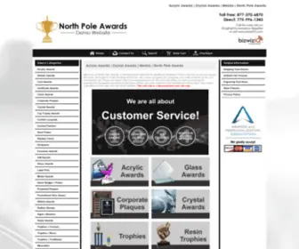 Northpoleawards.com(Acrylic Awards) Screenshot