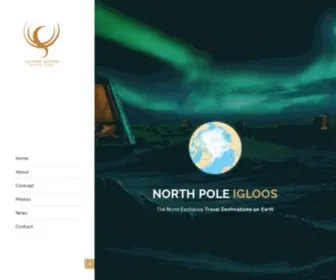 Northpoleigloos.com(North Pole Igloos) Screenshot