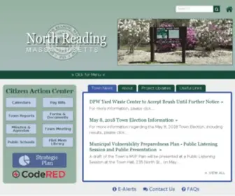 Northreadingma.gov(North Reading MA) Screenshot