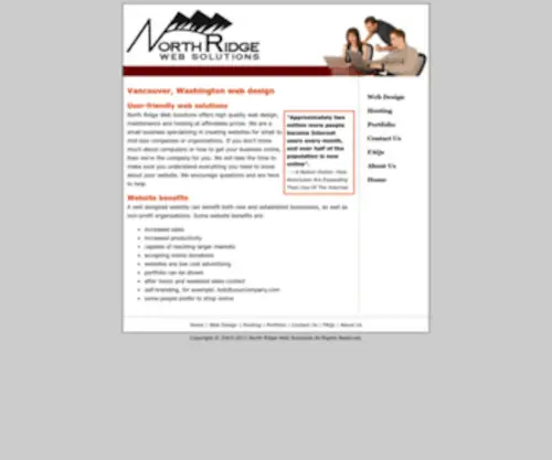 Northridgewebsolutions.com(Vancouver Washington and Portland Oregon Web Design) Screenshot