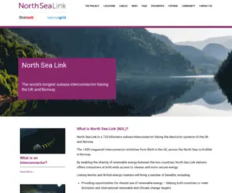 Northsealink.com(North Sea Link) Screenshot