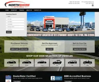 Northshore-Automall.com(North Shore Auto Mall of Lynn Massachusetts serving Boston) Screenshot