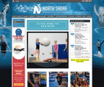 Northshoregym.com(North Shore Gymnastics Association) Screenshot