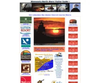 Northshoreinfo.com(Minnesota North Shore Visitor Guide) Screenshot