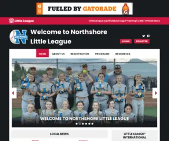 Northshorell.com(Northshore little league) Screenshot