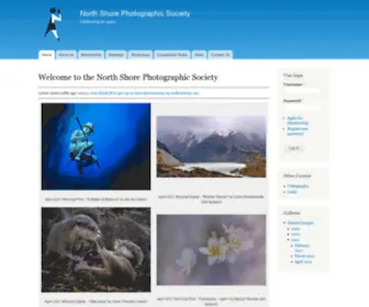 Northshorephoto.co.nz(The North Shore Photographic Society) Screenshot