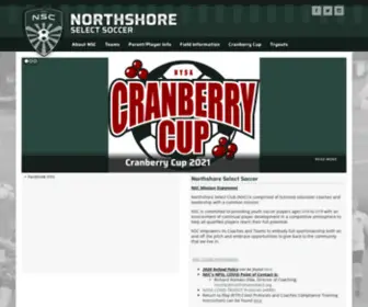 Northshoreselect.org(Northshore Select Soccer) Screenshot