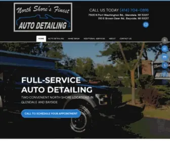 Northshoresfinestautodetailing.com(Auto Detailing) Screenshot