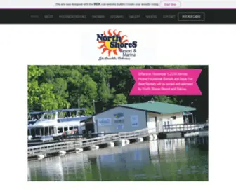 Northshoresresortandmarina.com(Cabins) Screenshot