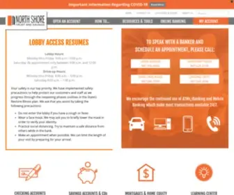Northshoretrust.com(North Shore Trust and Savings) Screenshot