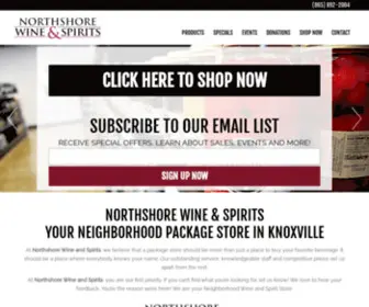 Northshorews.com(Northshore Wine & Spirits) Screenshot