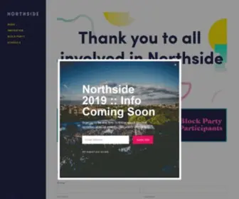 Northsidefestival.com(Northside Festival 2018 // Brooklyn) Screenshot