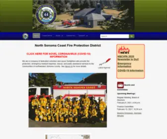 Northsonomacoastfpd.org(NSCFPD Home) Screenshot