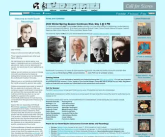 Northsouthmusic.org(North South Recordings) Screenshot