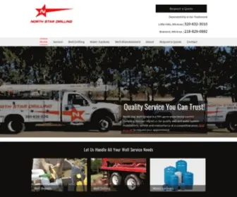 Northstarwellservice.com(North Star Drilling) Screenshot