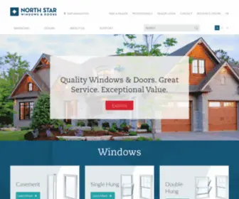 Northstarwindows.com(North Star Vinyl Windows and Patio Doors) Screenshot