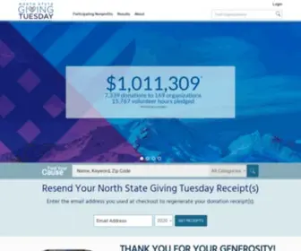 Northstategives.org(North State Giving Tuesday) Screenshot