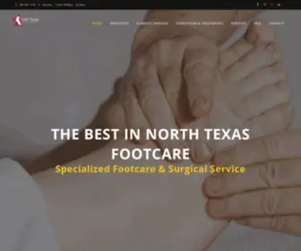 Northtexasfootclinic.com(North Texas Foot Clinic) Screenshot