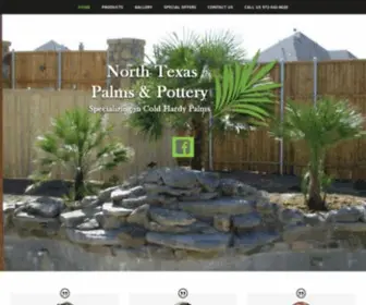 Northtexaspalms.com(North Texas Palms & Pottery) Screenshot