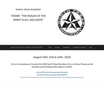 Northtexasroundup.org(2021 NORTH TEXAS ROUNDUP) Screenshot