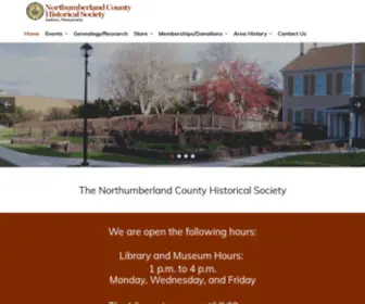 Northumberlandcountyhistoricalsociety.org(Northumberlandcountyhistoricalsociety) Screenshot