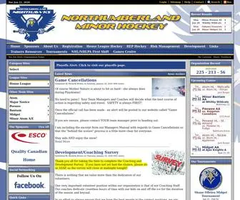 Northumberlandminorhockey.com(Northumberland Minor Hockey) Screenshot