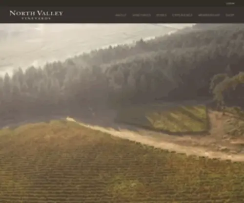 Northvalleyvineyards.com(NORTH VALLEY VINEYARDS) Screenshot