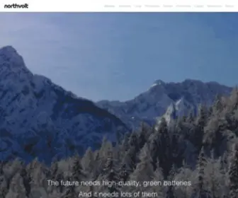 Northvolt.com(The future of energy) Screenshot
