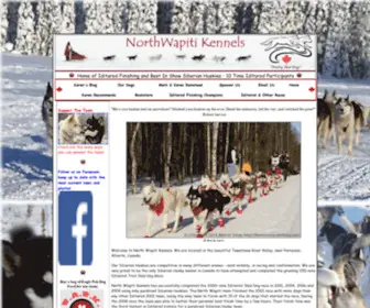 Northwapiti.com(NorthWapiti Siberian Husky Kennels) Screenshot