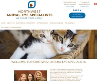 Northwestanimaleye.com(Northwest Animal Eye Specialists) Screenshot