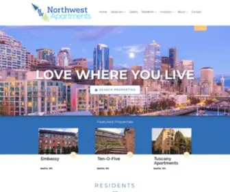 Northwestapartments.com(Seattle Apartments for Rent) Screenshot