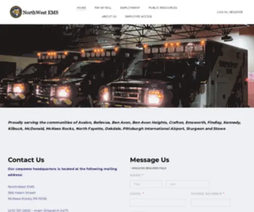 Northwestems.net(NorthWest EMS) Screenshot
