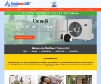 Northwestgas.ca(Northwest Gas Limited) Screenshot