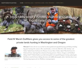 Northwesthunting.com(On this web site you can find out about guided hunting and fishing inc) Screenshot