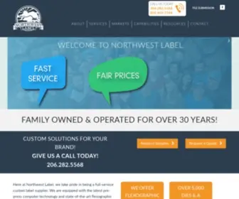 Northwestlabel.com(Northwest Label) Screenshot