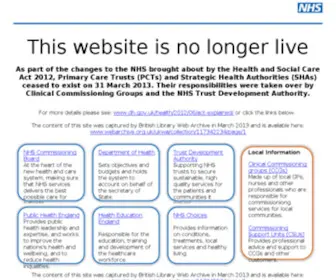 Northwest.nhs.uk(Northwest) Screenshot