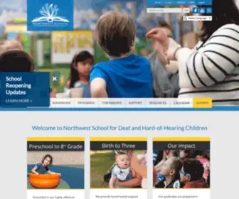 Northwestschool.com(Northwest School for Deaf and Hard) Screenshot