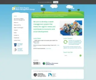 Northwestwaste.org.uk(North West Region Waste Management Group aim to develop a waste management system) Screenshot