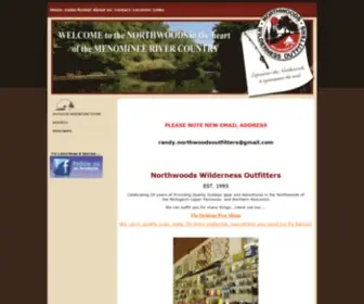 Northwoodsoutfitters.com(Northwoods Wilderness Outfitters Iron Mountain Michigan) Screenshot